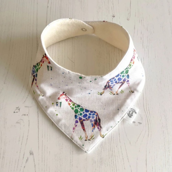 Giraffe Splash Dribble Bib by Wonder & Wren