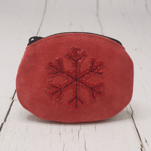 Snowflake Red Purse