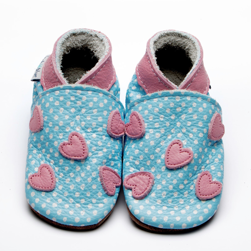 Cariad Baby Blue Polka Dot